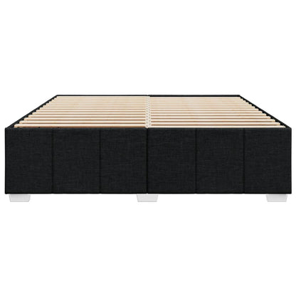 Bedframe zonder matras stof zwart 180x200 cm