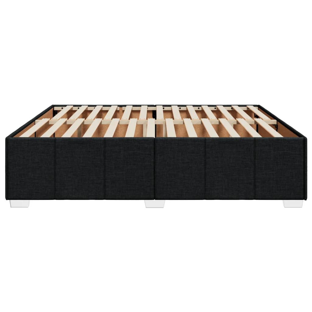 Bedframe zonder matras stof zwart 180x200 cm