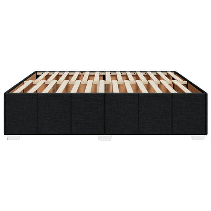 Bedframe zonder matras stof zwart 180x200 cm