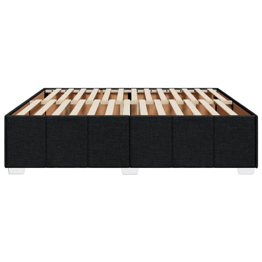 Bedframe zonder matras stof zwart 180x200 cm