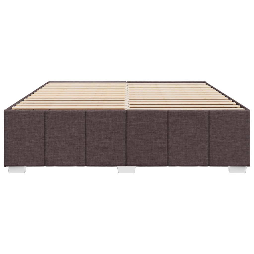 Bedframe zonder matras stof donkerbruin 180x200 cm