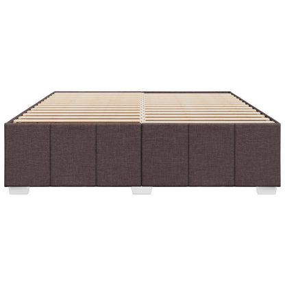 Bedframe zonder matras stof donkerbruin 180x200 cm
