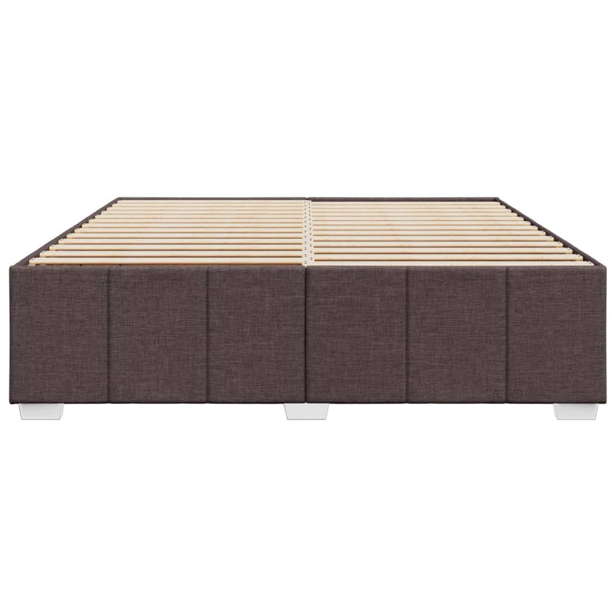 Bedframe zonder matras stof donkerbruin 180x200 cm