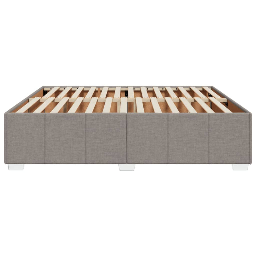 Bedframe zonder matras stof taupe 180x200 cm
