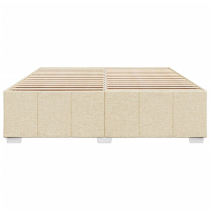 Bedframe zonder matras stof crèmekleurig 180x200 cm