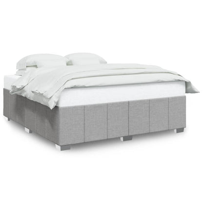 Bedframe zonder matras stof lichtgrijs 200x200 cm