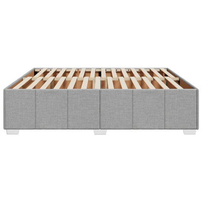 Bedframe zonder matras stof lichtgrijs 200x200 cm