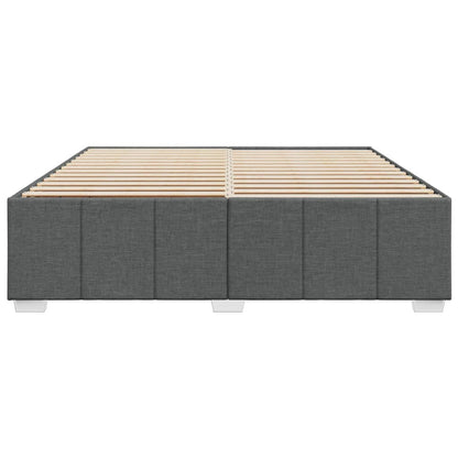 Bedframe zonder matras stof donkergrijs 200x200 cm