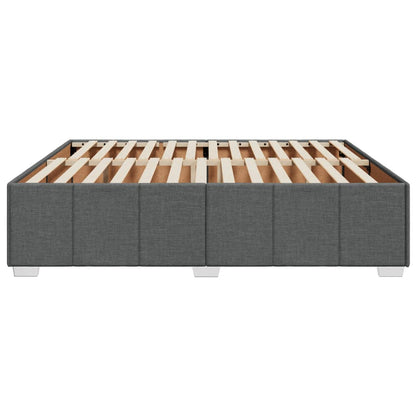 Bedframe zonder matras stof donkergrijs 200x200 cm