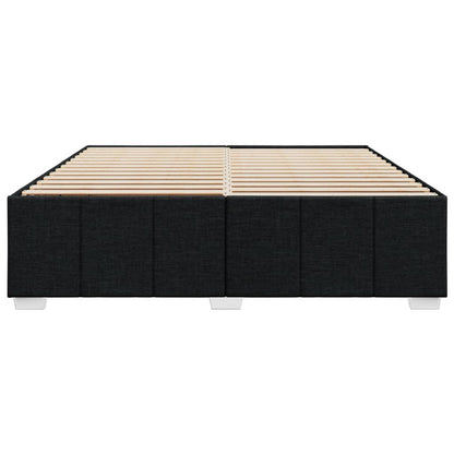 Bedframe zonder matras stof zwart 200x200 cm