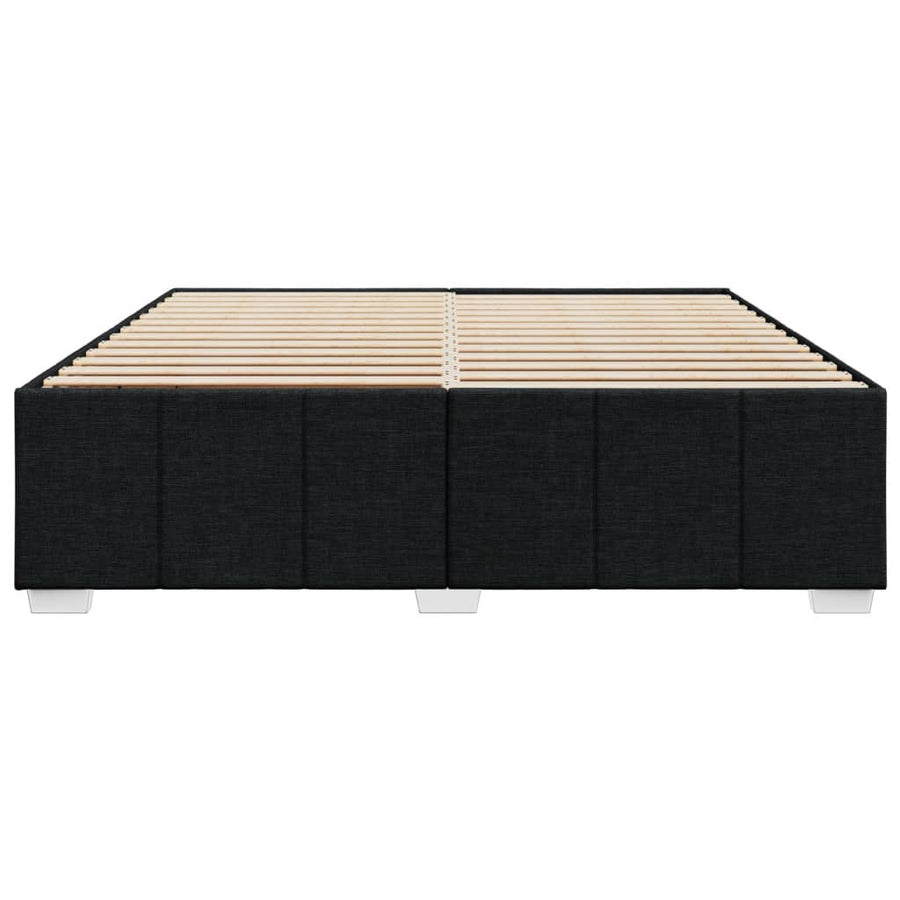 Bedframe zonder matras stof zwart 200x200 cm