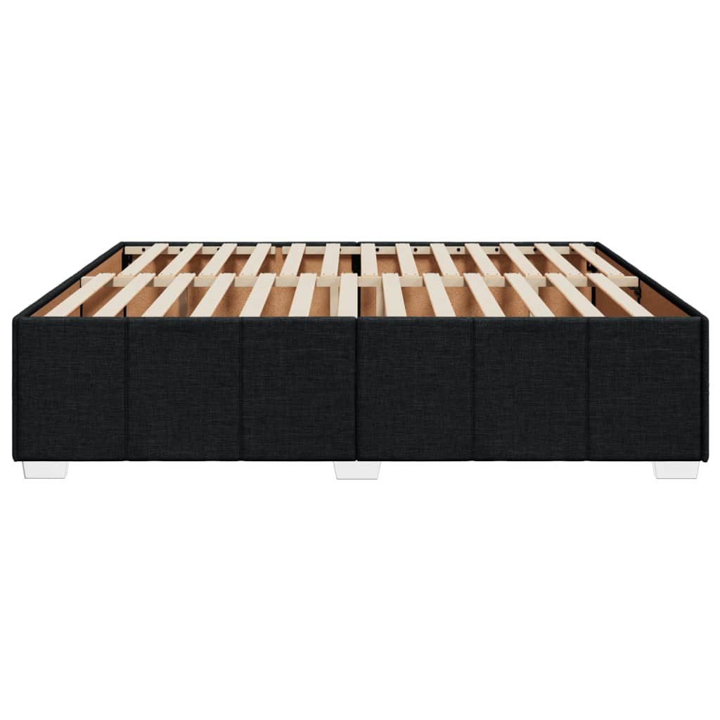 Bedframe zonder matras stof zwart 200x200 cm