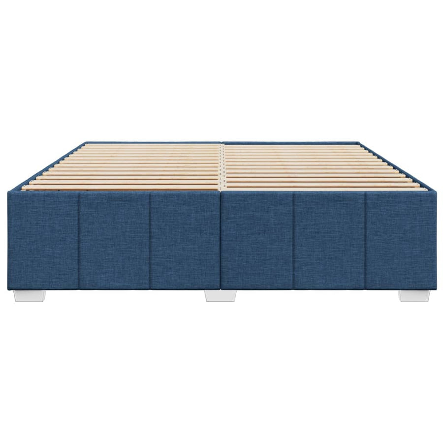 Bedframe zonder matras stof blauw 200x200 cm
