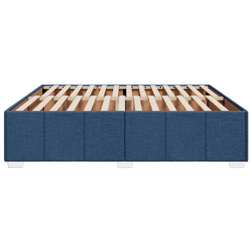 Bedframe zonder matras stof blauw 200x200 cm