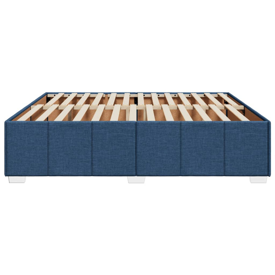Bedframe zonder matras stof blauw 200x200 cm