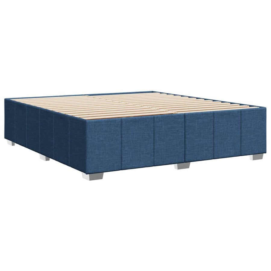 Bedframe zonder matras stof blauw 200x200 cm