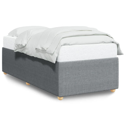 Bedframe stof lichtgrijs 80x200 cm