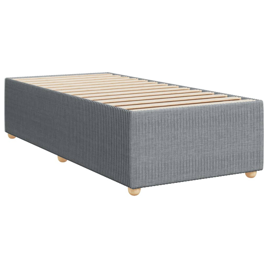 Bedframe stof lichtgrijs 80x200 cm