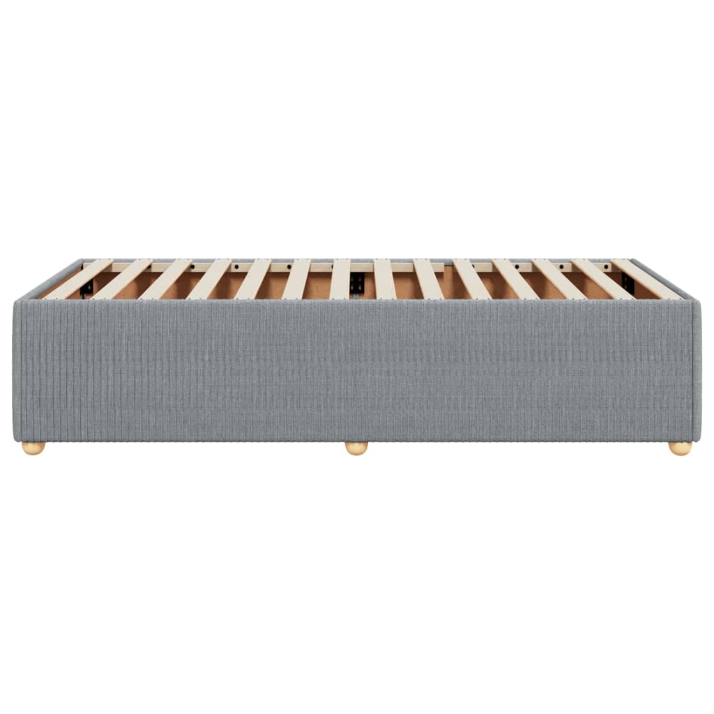 Bedframe stof lichtgrijs 80x200 cm