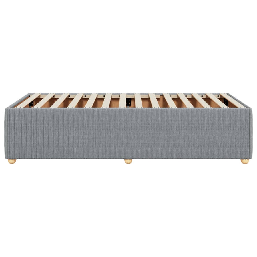 Bedframe stof lichtgrijs 80x200 cm
