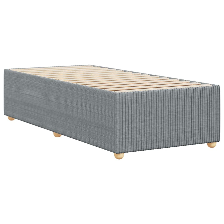 Bedframe stof lichtgrijs 80x200 cm