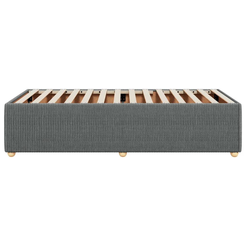 Bedframe stof donkergrijs 80x200 cm