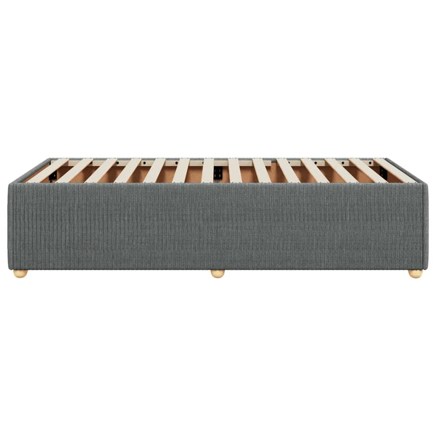 Bedframe stof donkergrijs 80x200 cm