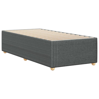 Bedframe stof donkergrijs 80x200 cm