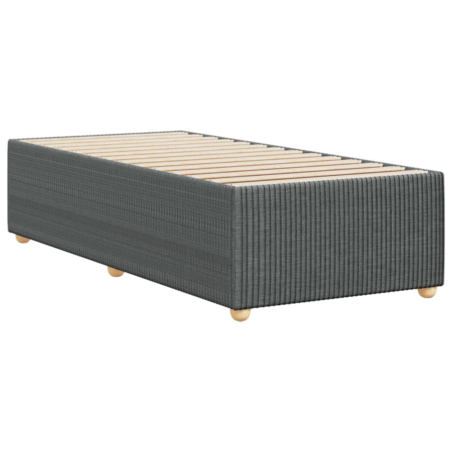 Bedframe stof donkergrijs 80x200 cm