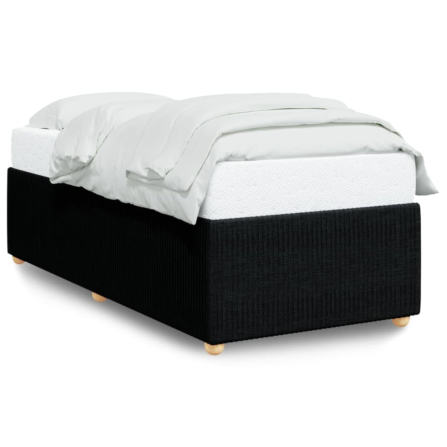 Bedframe stof zwart 80x200 cm