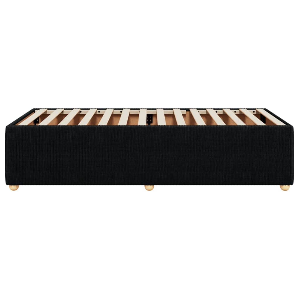 Bedframe stof zwart 80x200 cm