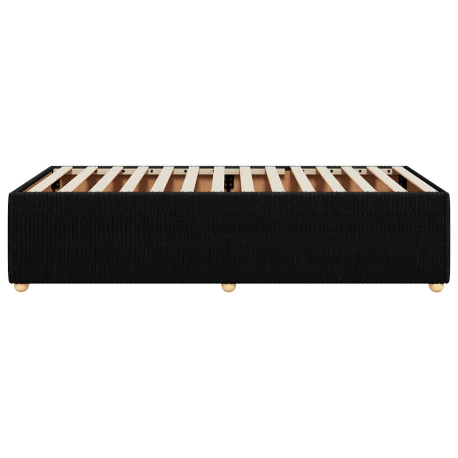 Bedframe stof zwart 80x200 cm