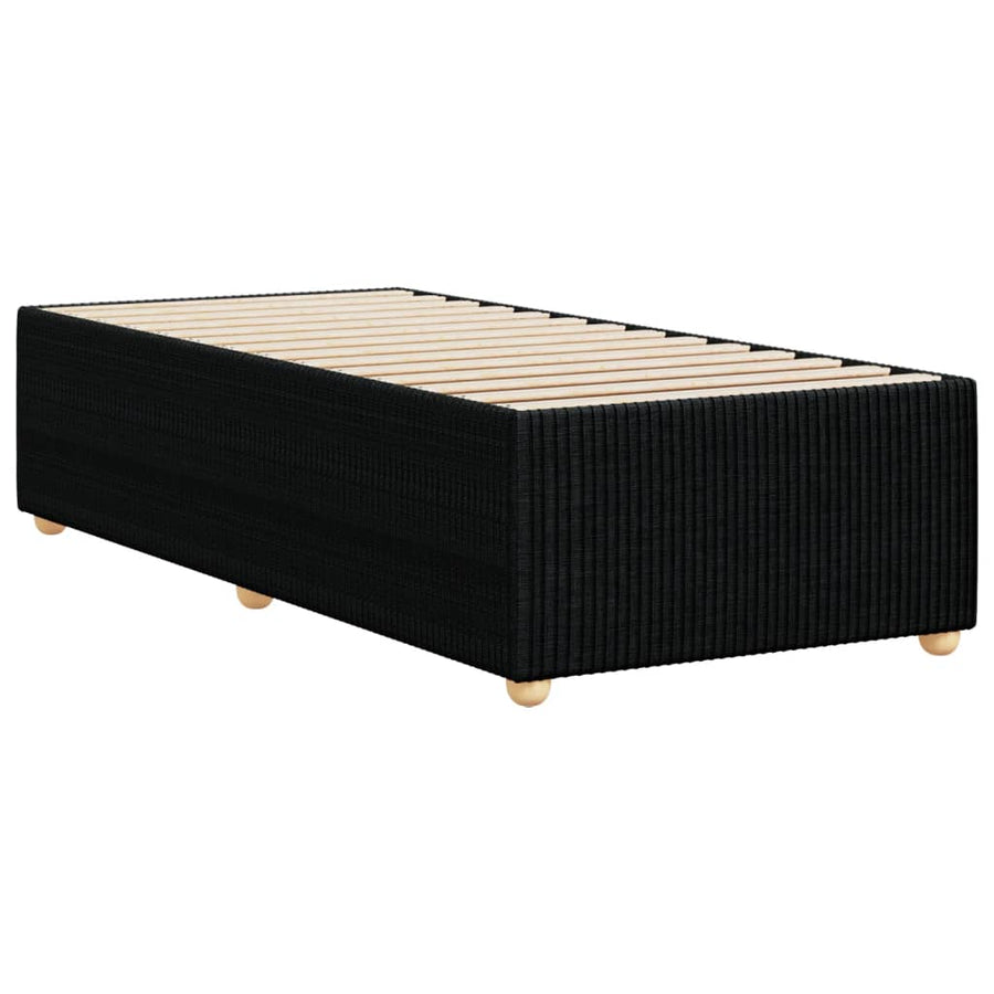 Bedframe stof zwart 80x200 cm