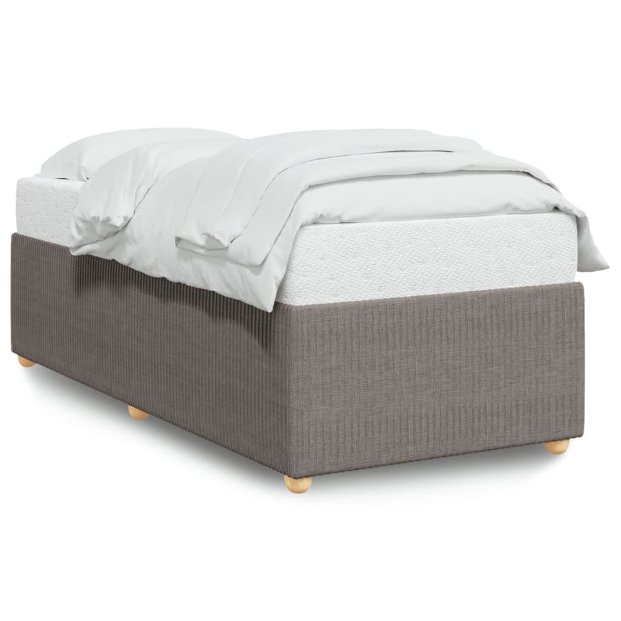 Bedframe stof taupe 80x200 cm