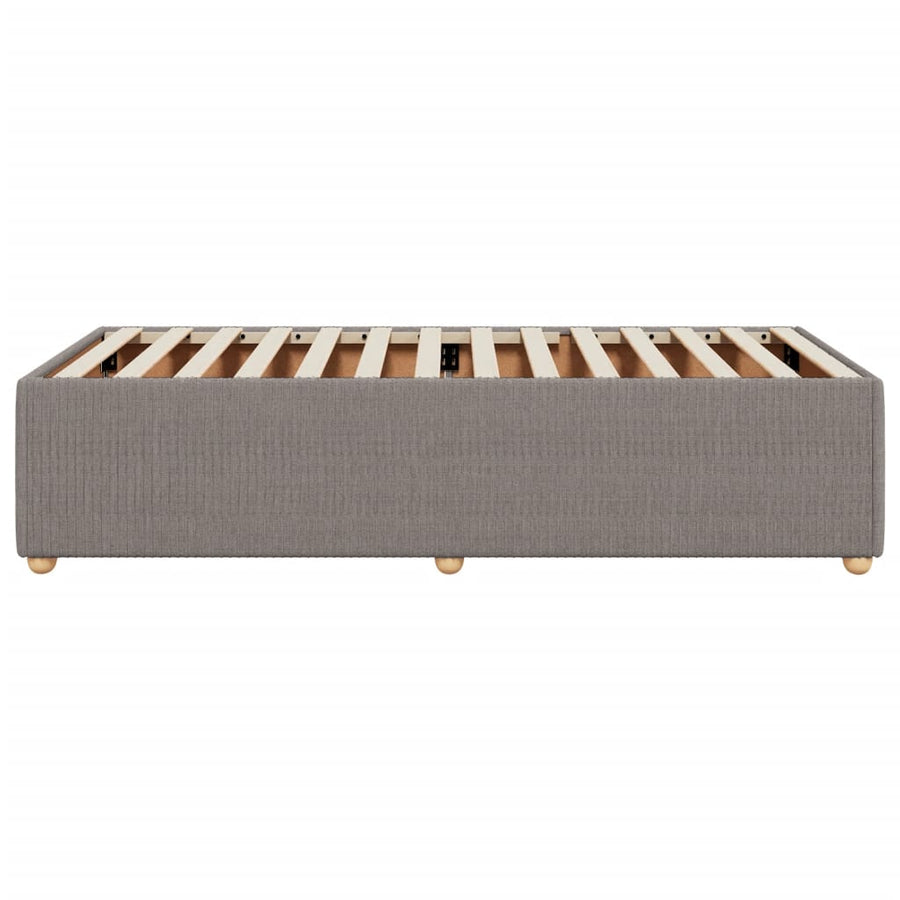 Bedframe stof taupe 80x200 cm