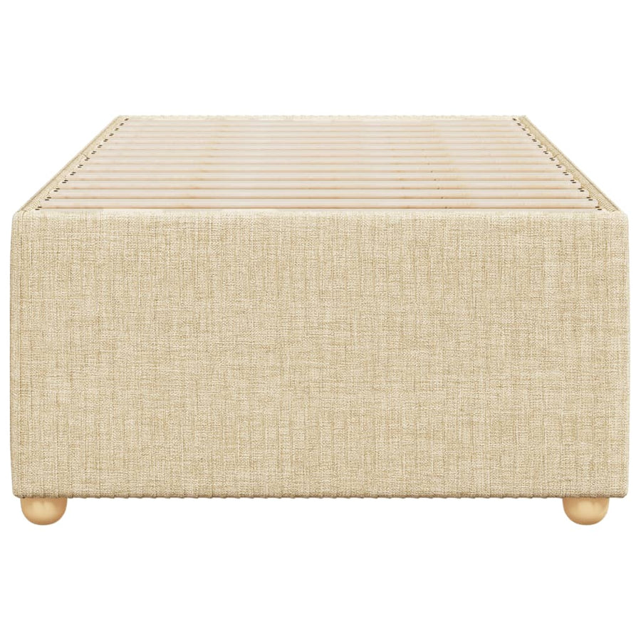 Bedframe stof crème 80x200 cm
