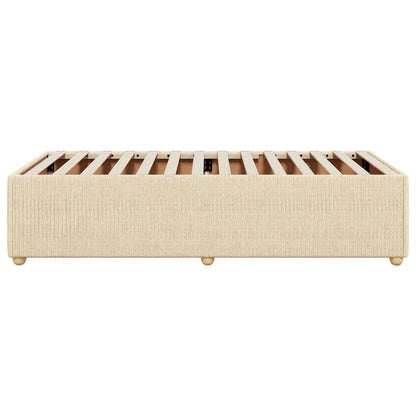 Bedframe stof crème 80x200 cm