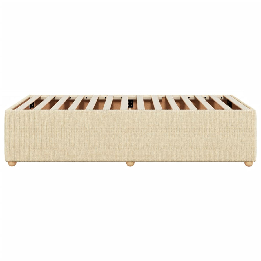 Bedframe stof crème 80x200 cm