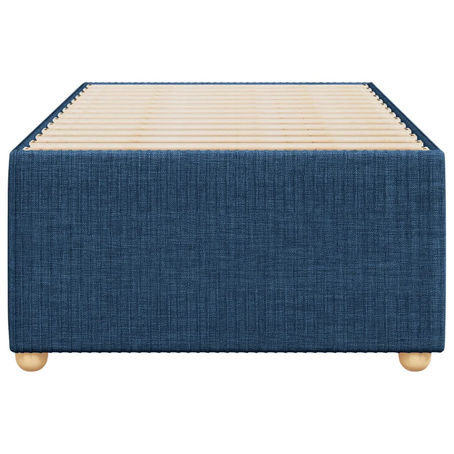 Bedframe stof blauw 80x200 cm