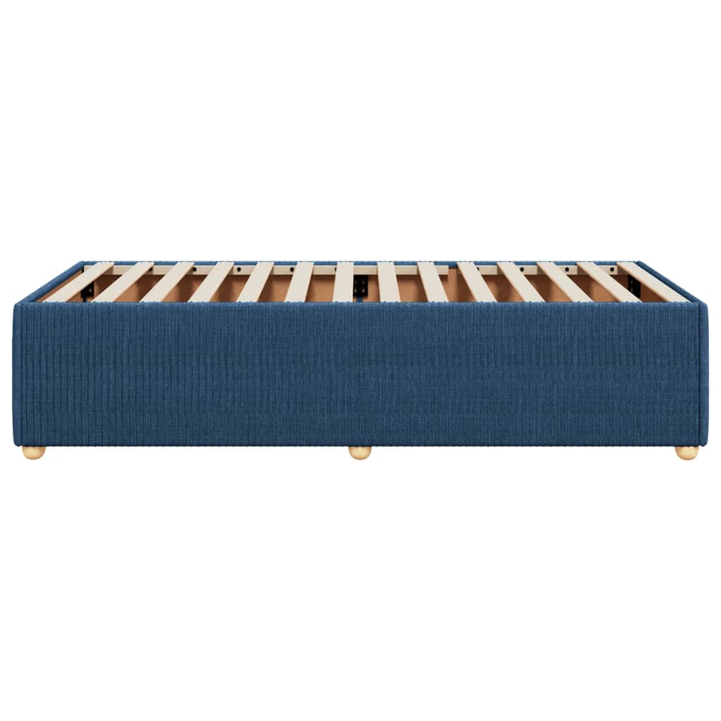 Bedframe stof blauw 80x200 cm