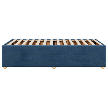 Bedframe stof blauw 80x200 cm