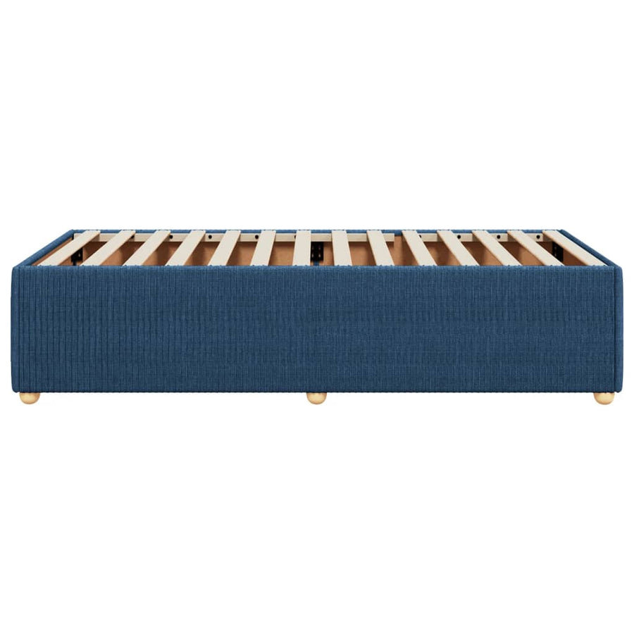 Bedframe stof blauw 80x200 cm