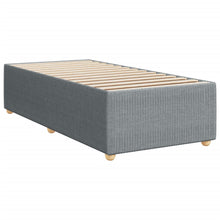 Bedframe stof lichtgrijs 90x190 cm