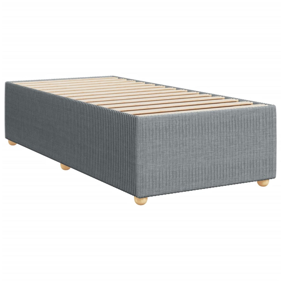 Bedframe stof lichtgrijs 90x190 cm