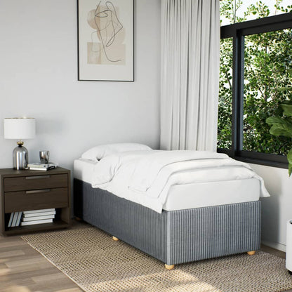 Bedframe stof lichtgrijs 90x190 cm