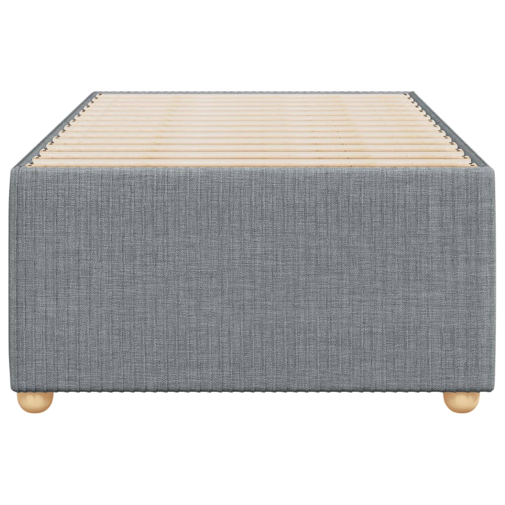 Bedframe stof lichtgrijs 90x190 cm