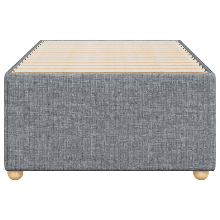 Bedframe stof lichtgrijs 90x190 cm
