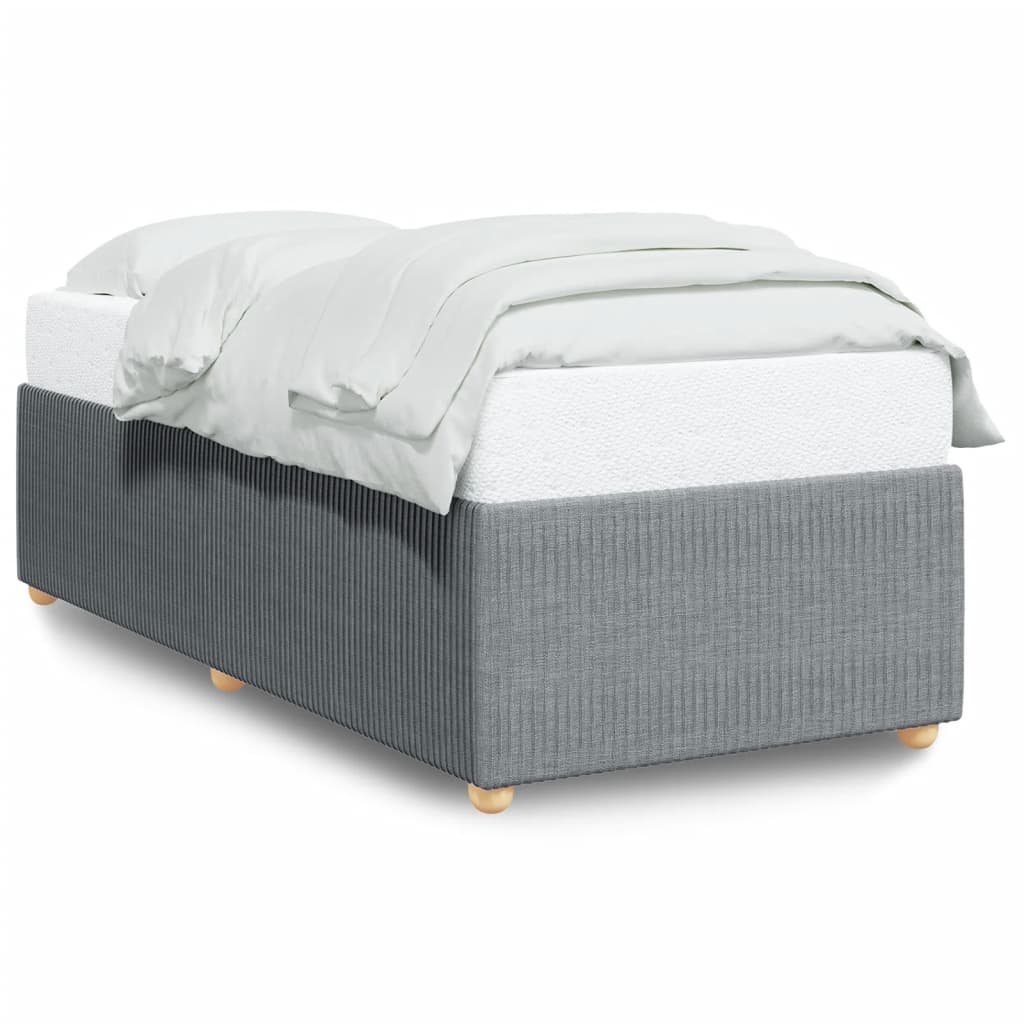 Bedframe stof lichtgrijs 90x190 cm