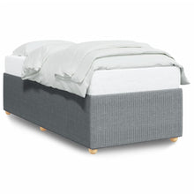 Bedframe stof lichtgrijs 90x190 cm