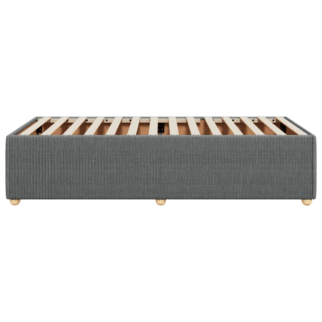 Bedframe stof donkergrijs 90x190 cm